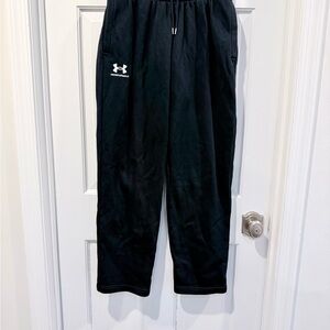 Under Armour Men’s Icon Black Fleece Open Hem Sweat pant Size M